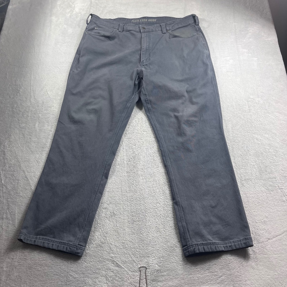 Duluth Trading Co Flex Fire Hose Relaxed Fit Pants Gray Mens 40x30 Workwear